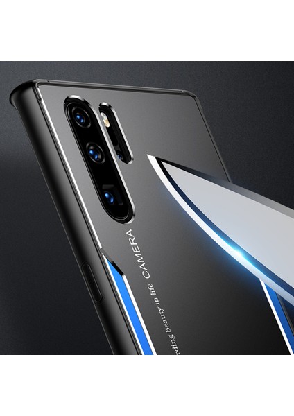 Huawei P30 Pro Kılıfı,elektroliz Kaplama Metal Arka Panel + Yumuşak Tpu Tampon Çift Darbeye Dayanıklı Kılıf-Mavi (Yurt Dışından) fırsatları