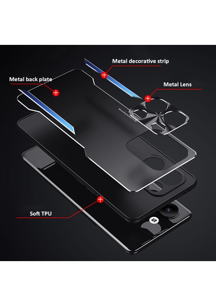 Oppo Reno9 Pro Kılıfı,elektroliz Kaplama Metal Arka Panel + Yumuşak Tpu Tampon Çift Darbeye Dayanıklı Kılıf-Altın (Yurt Dışından) fiyatları