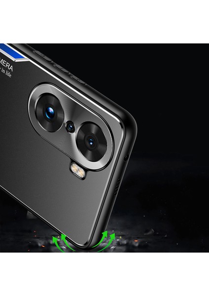 Honor 60 Pro Kılıfı,elektroliz Kaplama Metal Arka Panel + Yumuşak Tpu Tampon Çift Darbeye Dayanıklı Kılıf-Mavi (Yurt Dışından) indirimleri