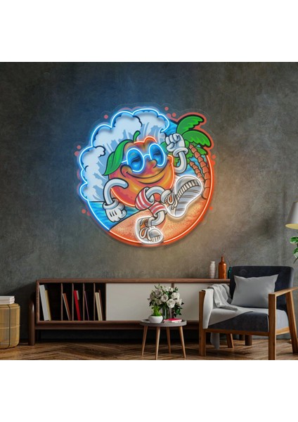 Tropikal Portakal Neon LED