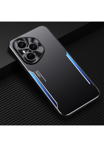 Honor 400 Pro Kılıfı,elektroliz Kaplama Metal Arka Panel + Yumuşak Tpu Tampon Çift Darbeye Dayanıklı Kılıf-Mavi (Yurt Dışından)