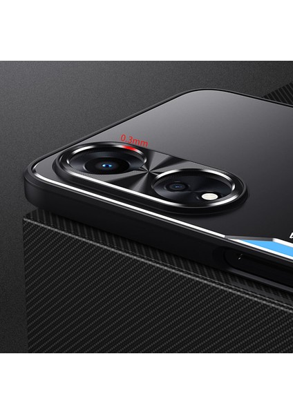 Oppo A58 Kılıfı,elektroliz Kaplama Metal Arka Panel + Yumuşak Tpu Tampon Çift Darbeye Dayanıklı Kılıf-Mavi (Yurt Dışından) modelleri