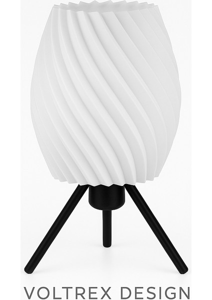 Voltrex Desıgn Spiral Tasarımlı LED Masa Lambası – Modern Dekoratif Gece Lambası – Kablolu, Ampul Dahil, Loş Işık (Sarı / Kırmızı / Beyaz / Mor) fiyatları