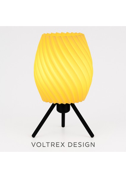 Voltrex Desıgn Spiral Tasarımlı LED Masa Lambası – Modern Dekoratif Gece Lambası – Kablolu, Ampul Dahil, Loş Işık (Sarı / Kırmızı / Beyaz / Mor) fiyatları