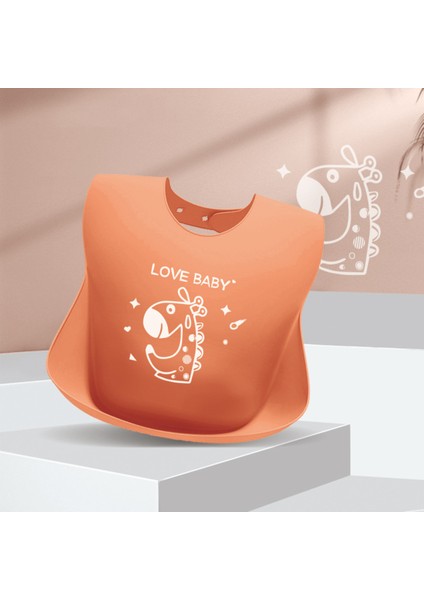 Figürlü Premium, Dayanıklı Bpa'sız Ayarlanabilir Çocuk Silikon Mama Önlüğü (9+ Ay)