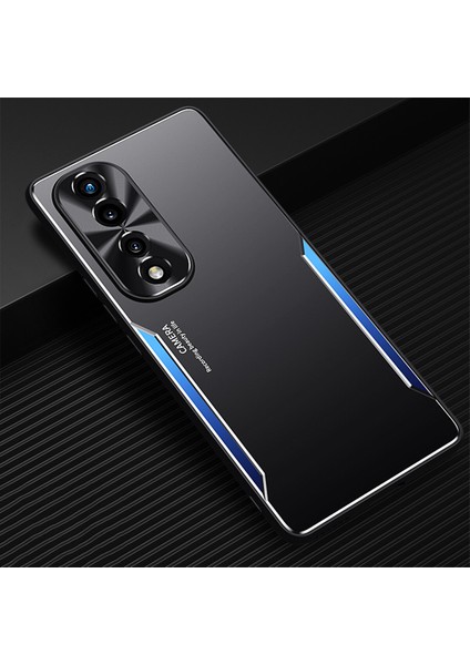 Honor 70 Pro Kılıfı,elektroliz Kaplama Metal Arka Panel + Yumuşak Tpu Tampon Çift Darbeye Dayanıklı Kılıf-Mavi (Yurt Dışından)