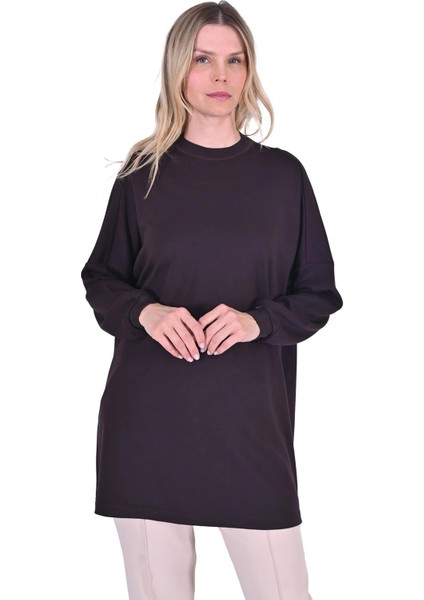 Basıc Tunik Kahve 6977 fırsatları