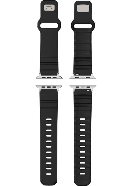 Apple Watch 8 (45MM) Uyumlu Silikon KORDON-143 Siyah indirimleri