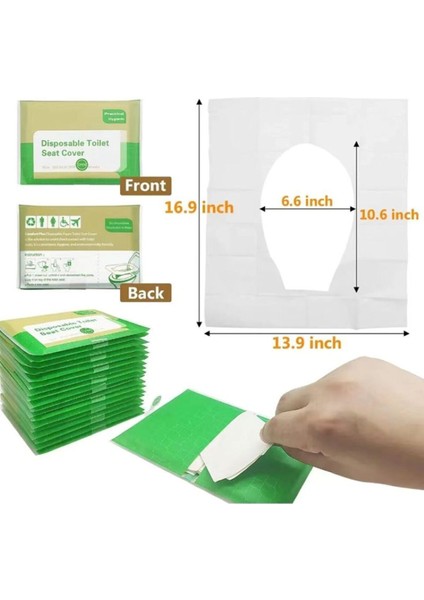 Hijyenik Su Da Çözünebilir Kullan-At Klozet Kapağı Örtüsü 3X10 Lu Paket modelleri