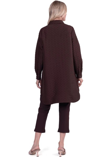 Kapitone Kahve Ceket 6879 fiyatları