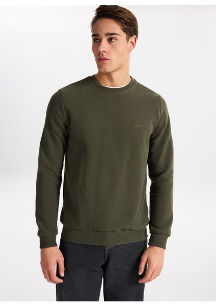 Yuvarlak Yaka Açık Haki Erkek Sweatshırt 261 Lcm 241063 Newdwade A. Haki fiyatları