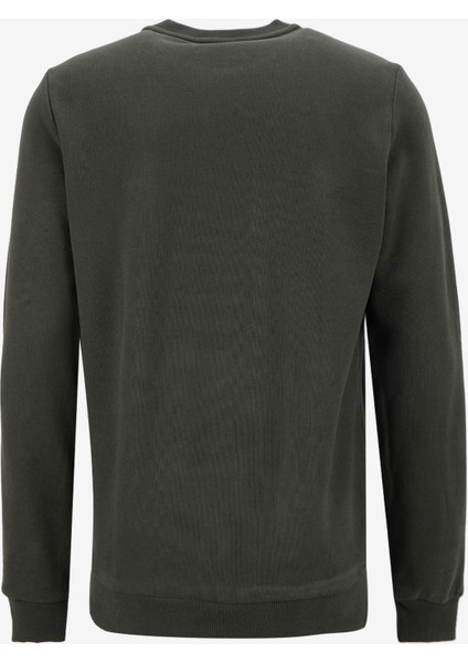 Yuvarlak Yaka Açık Haki Erkek Sweatshırt 261 Lcm 241063 Newdwade A. Haki