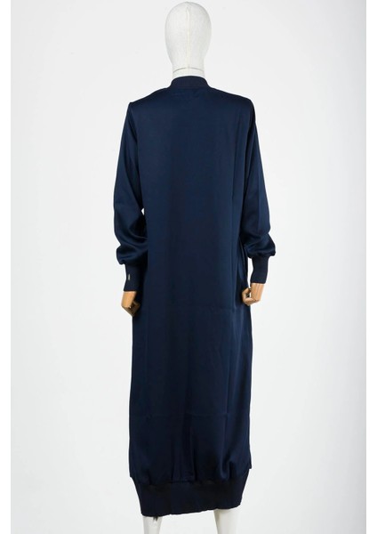 Fermuarlı Triko Detaylı Kap Lacivert 6430 indirimleri