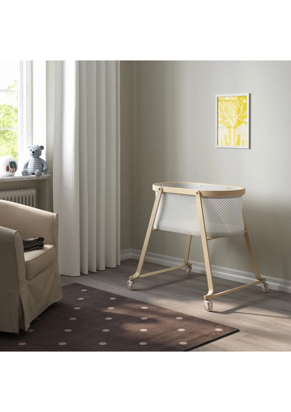 Alskvard Beşik Huş Beyaz 40 x 73 cm Yataksız fırsatları