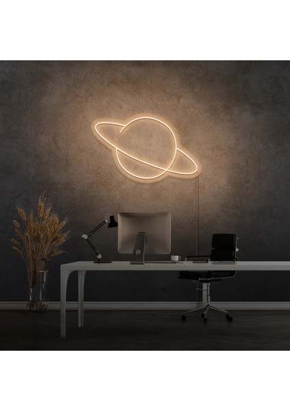 Satürn Gezegen Neon LED