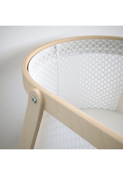 Alskvard Beşik Huş Beyaz 40 x 73 cm Yataksız