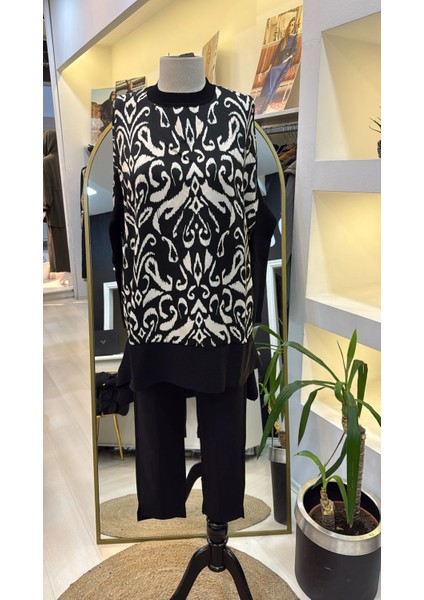 Mendil Tunik Ekru Siyah 6252 modelleri