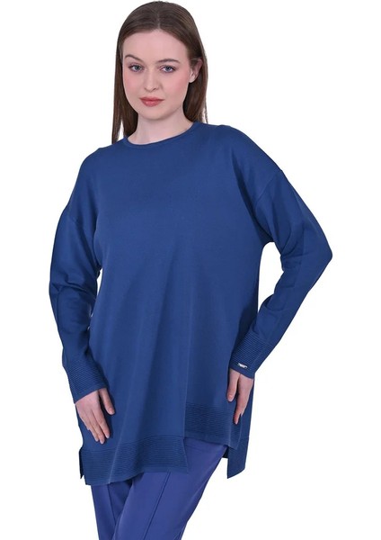 Bekletmeli Tunik Indigo 6840