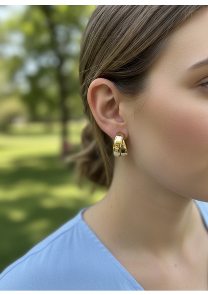 Halka Model Çelik Küpe