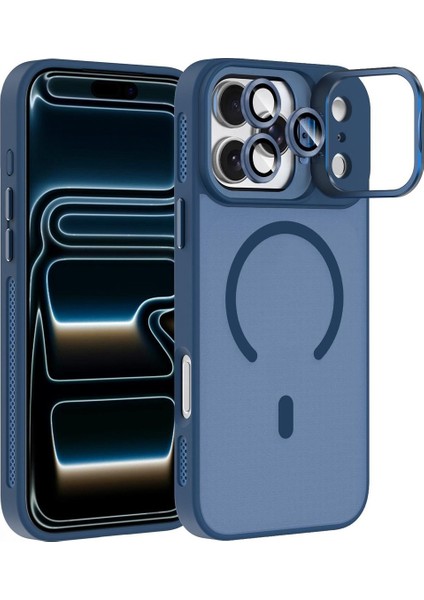 iPhone 17 Pro Max Kılıf Armor Seri Magsafe Uyumlu Stand Özellikli Kamera Lensli Kapak
