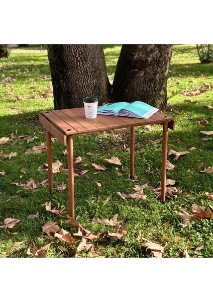Trailtop Ahşap Katlanır Kamp Masası -45*60*50CM