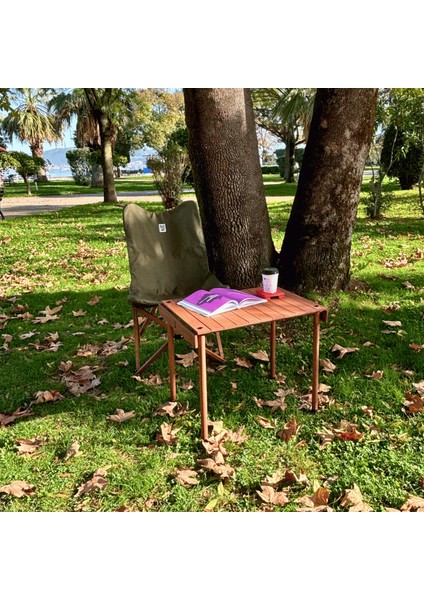Trailtop Ahşap Katlanır Kamp Masası -45*60*50CM
