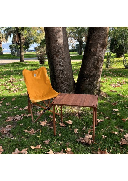Trailtop Ahşap Katlanır Kamp Masası -45*60*50CM