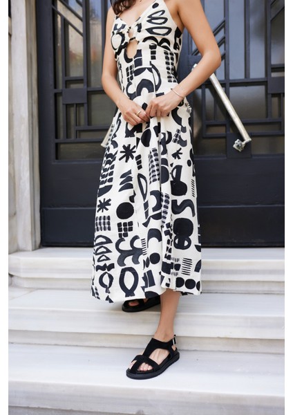 Pesco Kadin Kahve Suet Sandalet