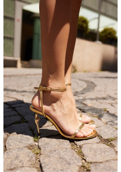 Alec Kadın Siyah Tek Bant Topuklu Sandalet