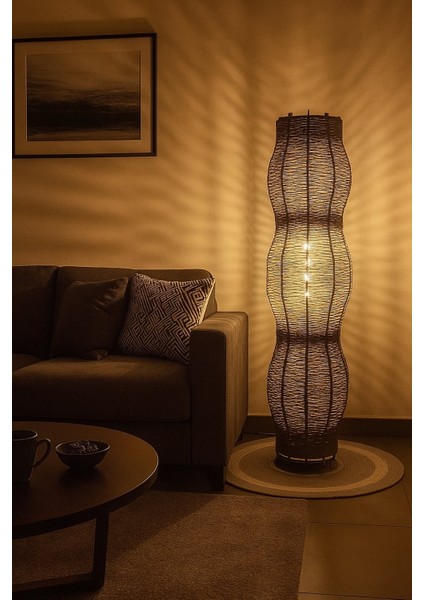 Doğal El Yapımı Lambader Bohem,ahşap,modern,rustik