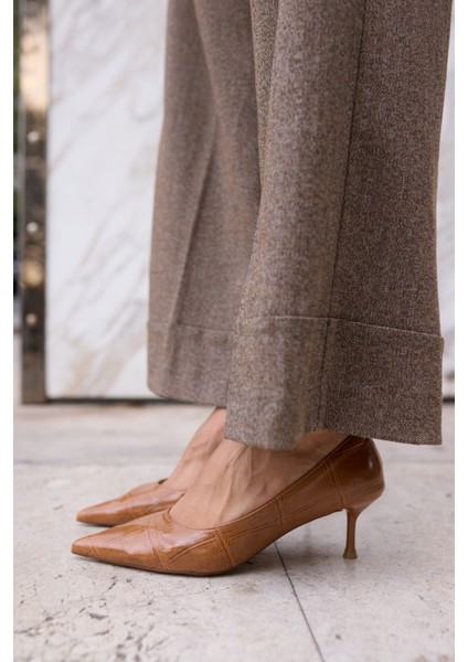 Sorescu Kadın Bordo Kroko Detay Stıleto fiyatları