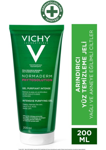 Asfstore Vichy Normaderm Phytosolution Arındırıcı Temizleme Jeli 200 ml