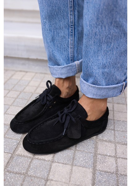 Poet Kadin Bej Gercek Suet Loafer Ayakkabi fiyatları