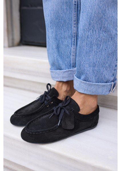 Poet Kadin Bej Gercek Suet Loafer Ayakkabi fırsatları