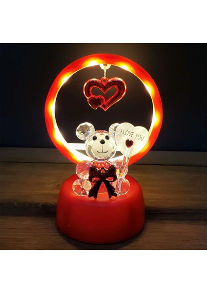 Mdb Işıklı Kırmızı I Love You Ayıcık modelleri