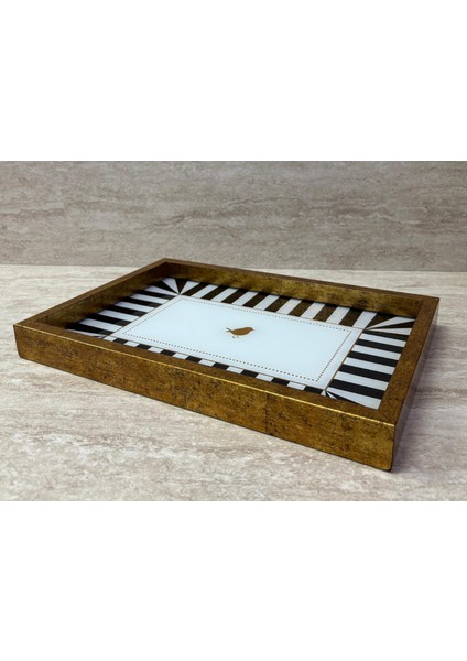 Dekoratif Dijital Cam Baskılı Sunum Tepsisi – 32 x 22 cm fiyatları