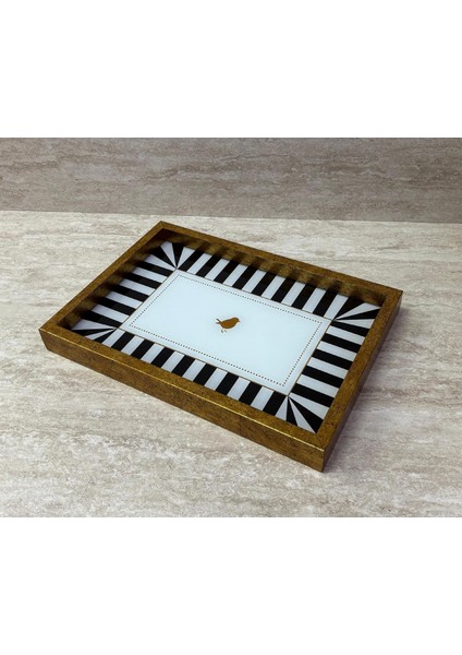 Dekoratif Dijital Cam Baskılı Sunum Tepsisi – 32 x 22 cm modelleri