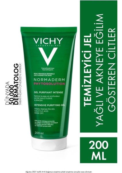 Vichy Normaderm Phytosolution Arındırıcı Temizleme Jeli 200 ml