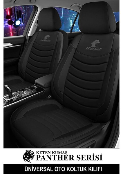 Chrysler 300 Touring 2.7 I V6 24V (193 Hp) 2019 Trend Serisi Uyumlu Keten Oto Kılıfı Siyah