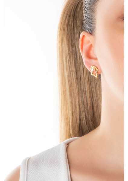 Camila 18 Ayar Sarı Altın Kaplama Gümüş Inci Küpe fırsatları