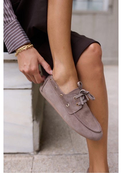 Claro Kadın Bordo Gercek Suet Loafer Ayakkabi indirimleri