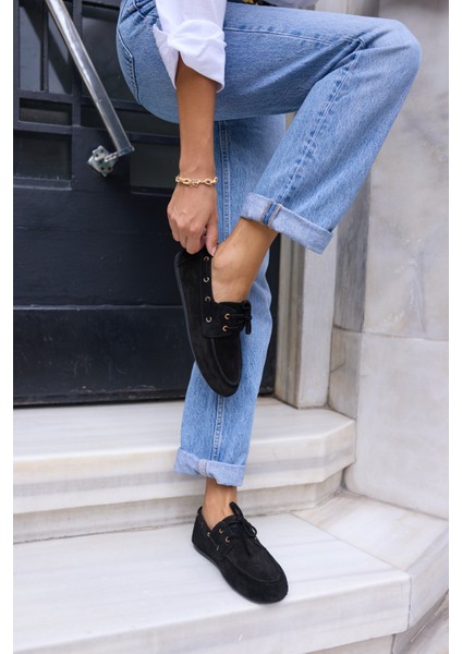 Claro Kadın Bordo Gercek Suet Loafer Ayakkabi