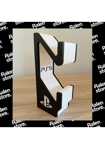 Ps5 Gamepad Controller 2'li Stand | 10CM | Siyah ( Yüksek Kalite 3D Baskı Pla )
