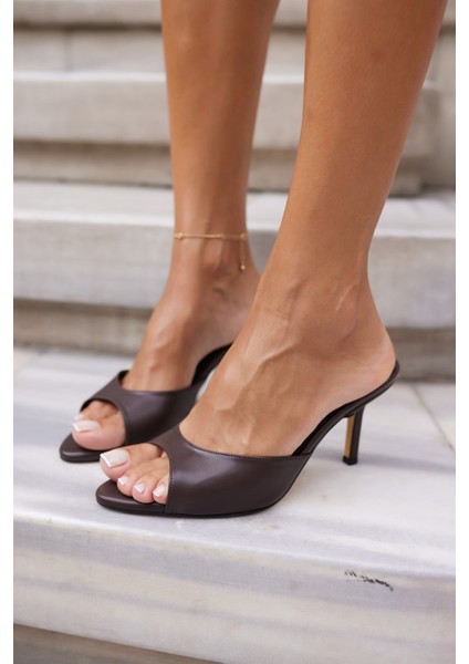 Kante Kadın Nude Topuklu Terlik indirimleri