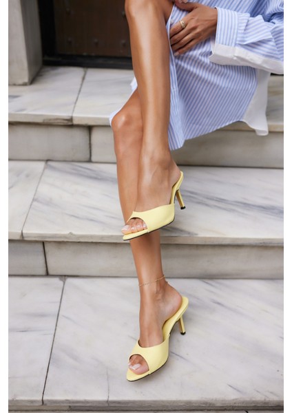 Kante Kadın Nude Topuklu Terlik indirimleri