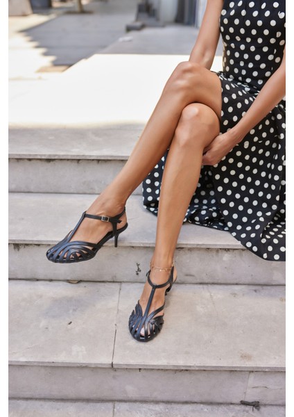 Jeroy Kadın Nude Bantlı 5 cm Topuklu Sandalet modelleri