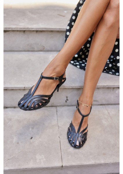 Jeroy Kadın Nude Bantlı 5 cm Topuklu Sandalet fırsatları