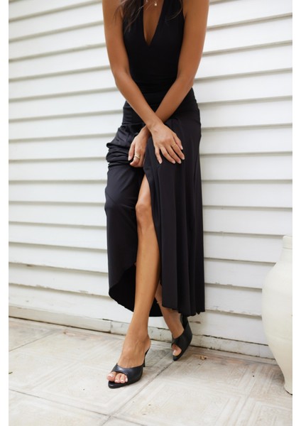 Kante Kadın Nude Topuklu Terlik