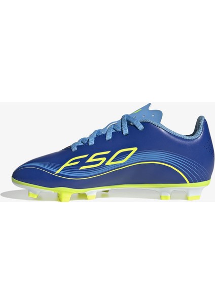 F50 Messi Club Firm-Multi Ground Çocuk Mavi Çim Saha Kramponu.-