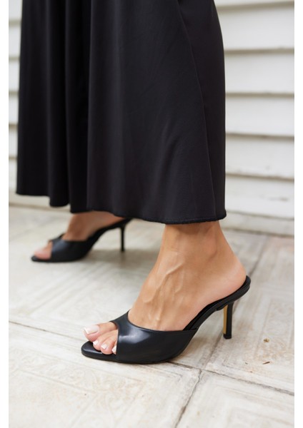 Kante Kadın Nude Topuklu Terlik